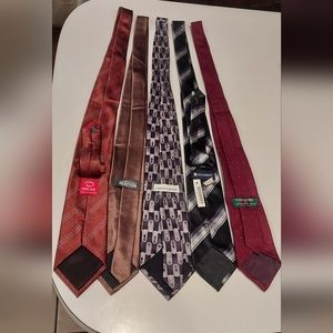 5pc bundle of Men's tie's brand various